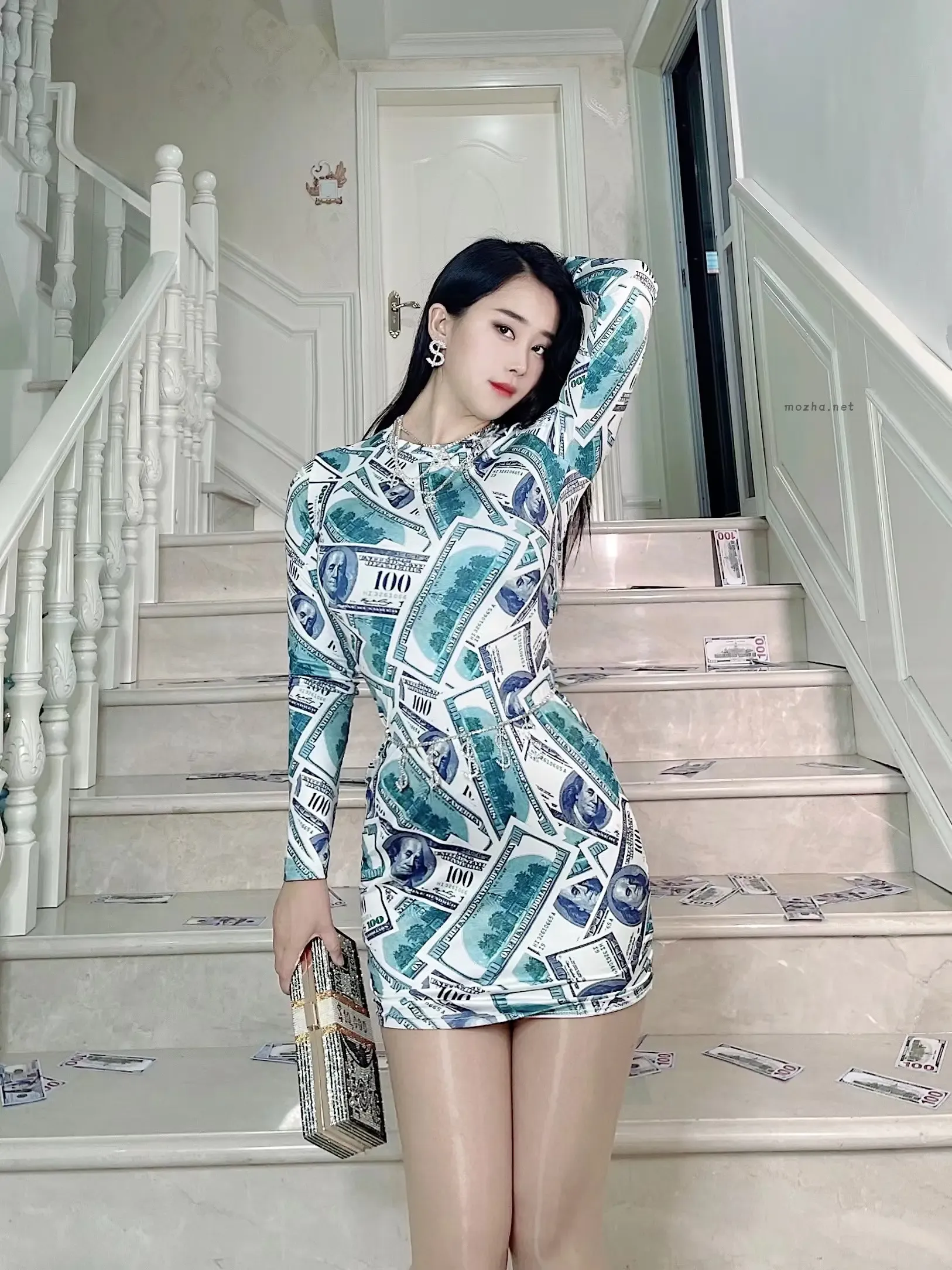 张老师 – 祝老板发财 【10P】